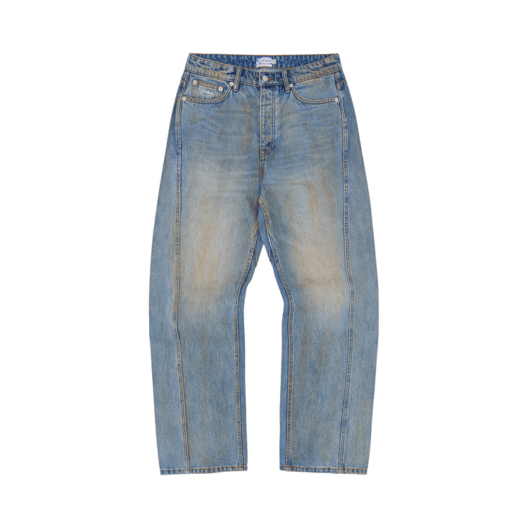 Corteiz Ardwear Panel Baggy Jeans "Washed Indigo"
