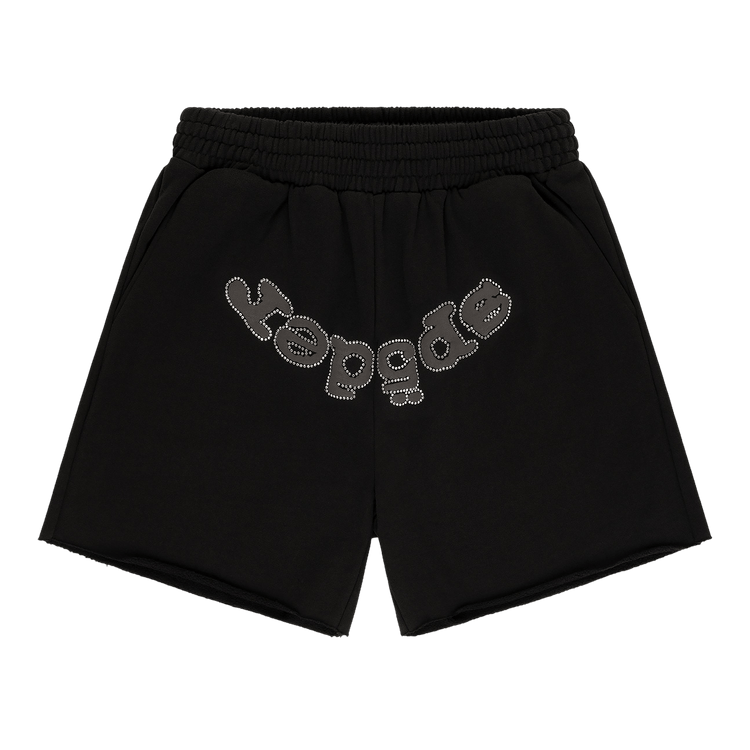 Sp5der Og Web V2 Rhinestone Short "Black"