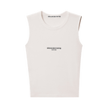 Alexander Wang Logo Print Fitted Tank Top "White"
