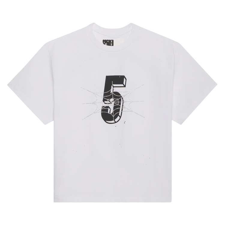Sp5der Pavouk Rhinestone Tee "White"