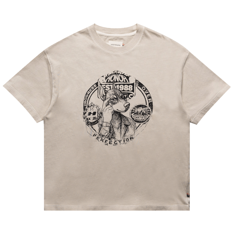 Honor The Gift Progress Over Perfection Short-Sleeve Tee "Cream"