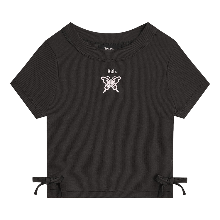 Kith Mulberry Ruched Rib Tee "Black"