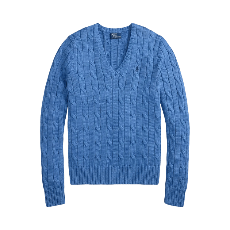 Polo Ralph Lauren Pima Cotton Julianna Long-Sleeve Pullover "Nimes Blue"