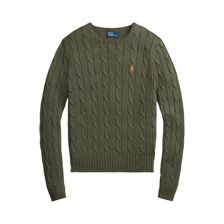 Polo Ralph Lauren Pima Cotton Julianna Long-Sleeve Pullover "Dense Olive"