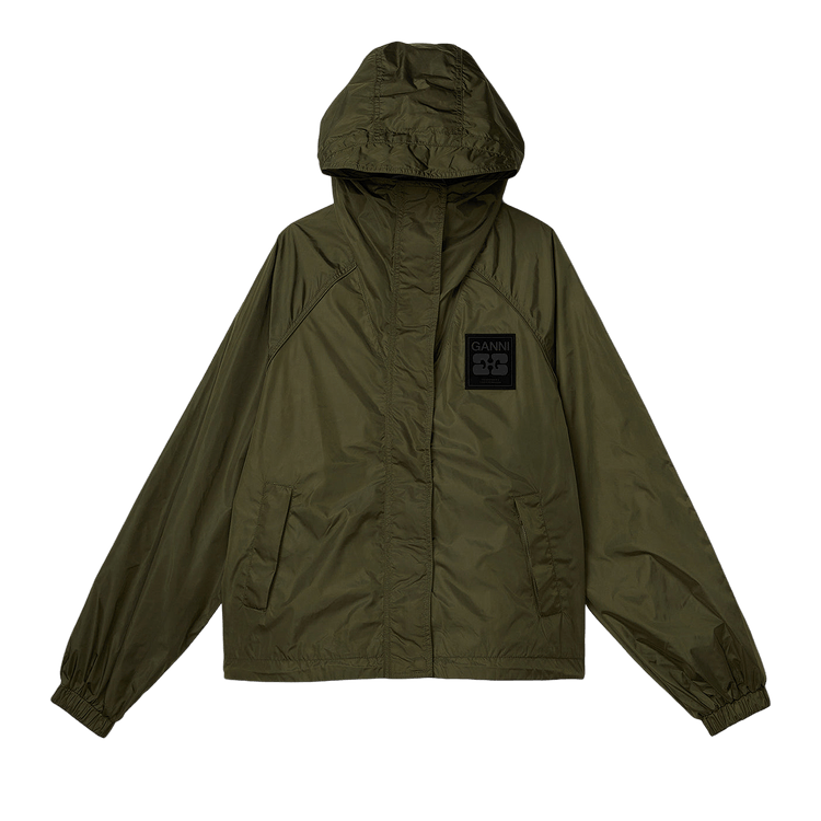 GANNI Flyweight Nylon Jacket "Kalamata"