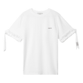 Coperni Ruffle Logo Boxy T-Shirt "White"