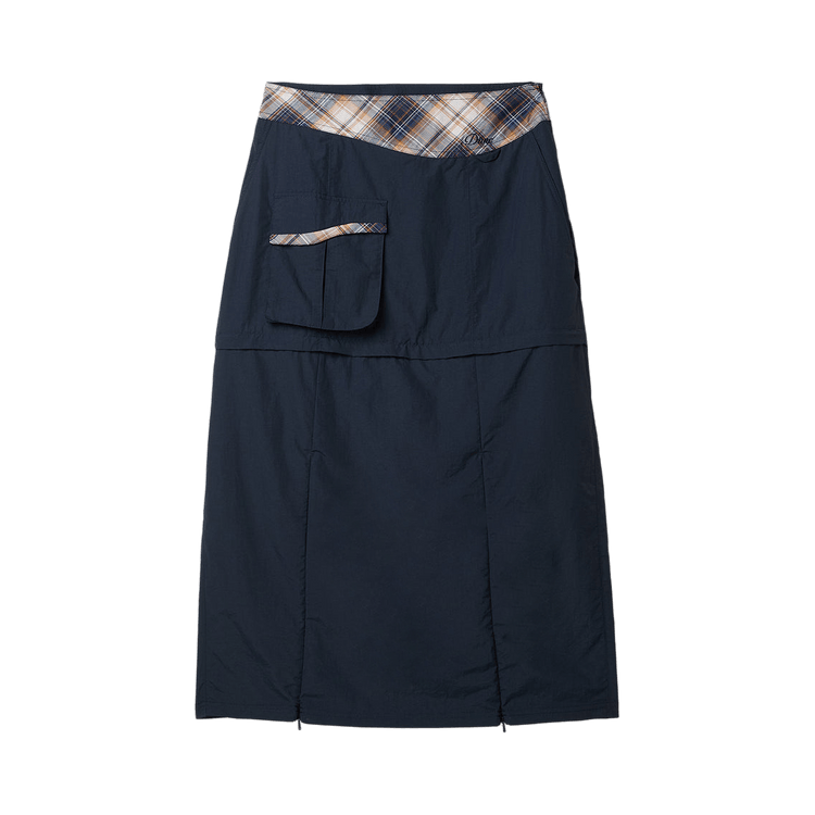 Dime Tech Skirt "Plaid Navy"