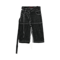 Ottolinger Signature Wrap Denim Skirt "Black Wash"