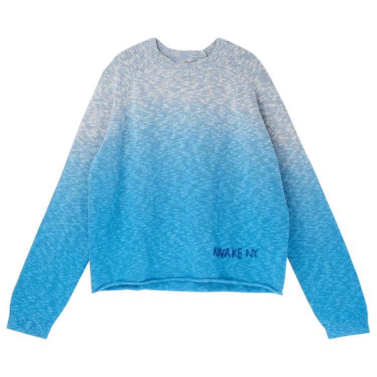Awake NY Hand Dipped Dyed Sweater "Blue"