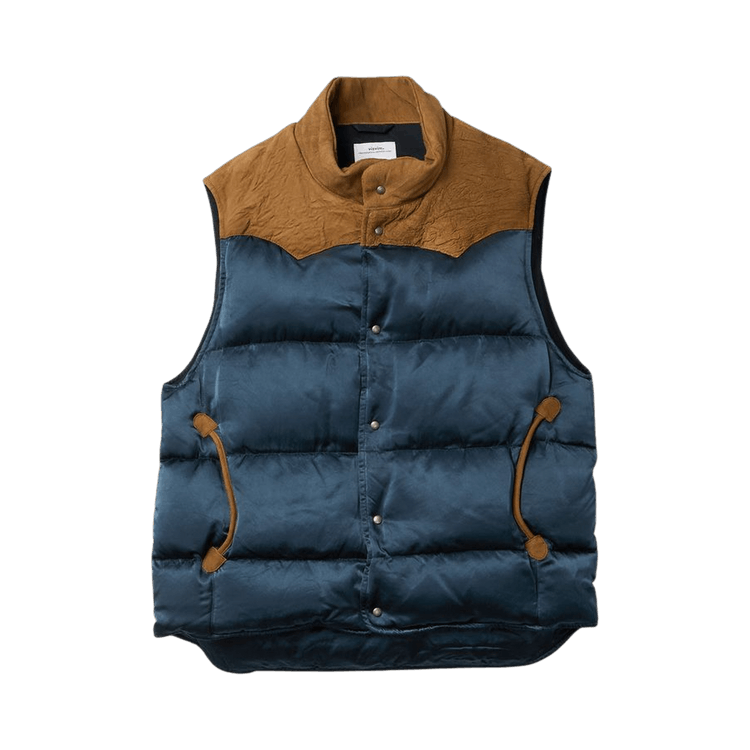 Visvim Colter Down Vest "Navy"