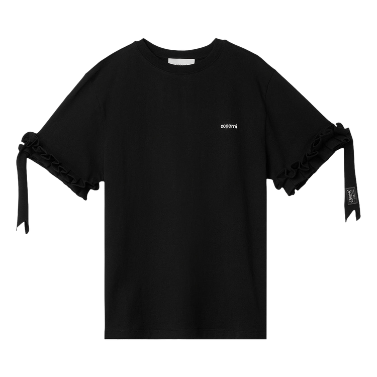 Coperni Ruffle Logo Boxy T-Shirt "Black"