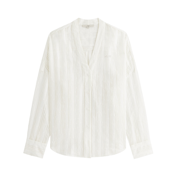 Kith Women Carmyn Sheer Cardigan Shirt "White"