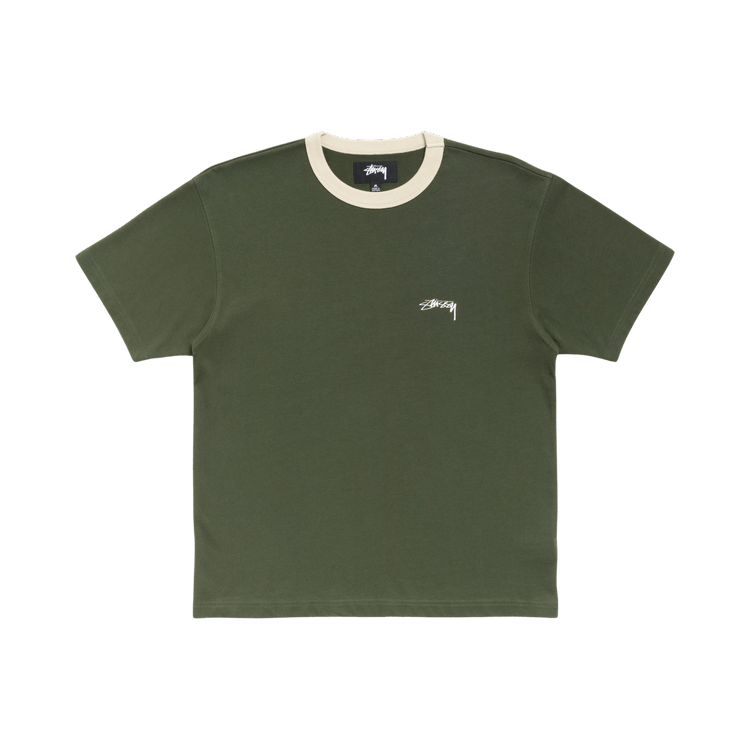 Stussy Ringer Tee "Olive"