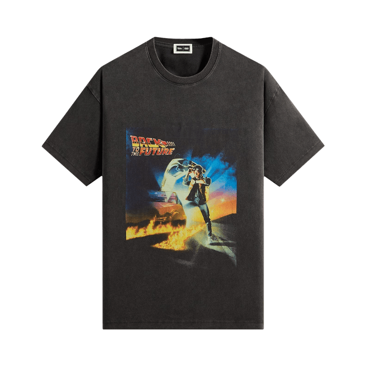 Kith For Back To The Future Chrome Title Vintage Tee "Black"