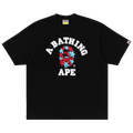 BAPE Metallic Sta College Relaxed Fit Tee "Black"