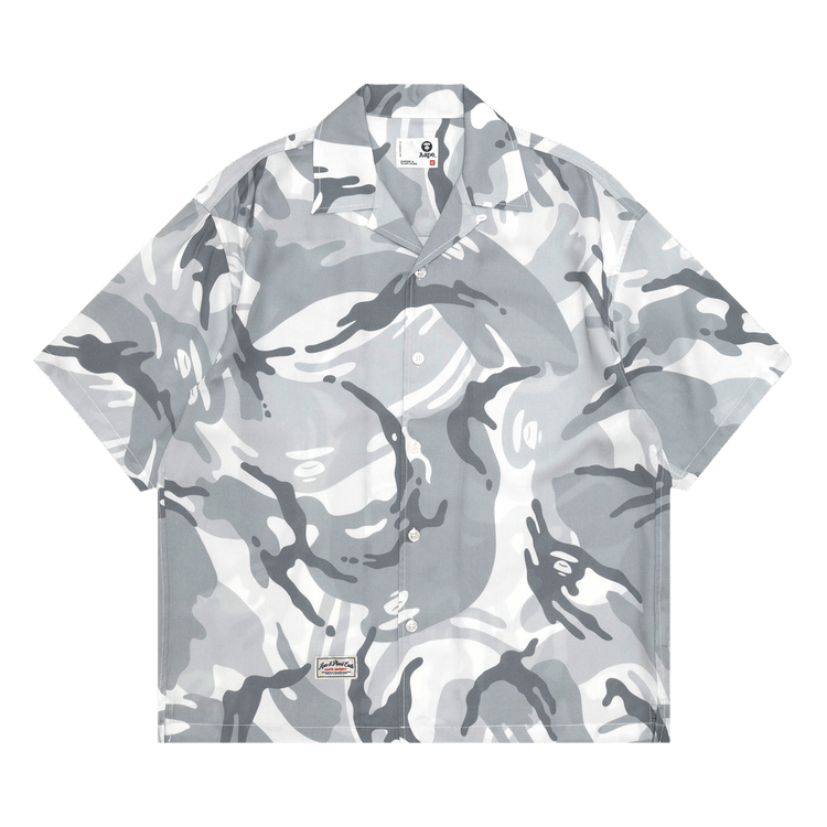 AAPE Sports Camo Short Sleeve Shirt "White/Multicolor"