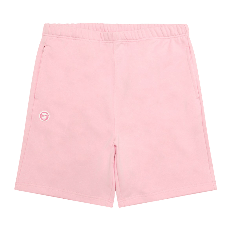 AAPE AAPENOW Moonface Sweat Shorts "Pink/Light"
