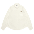 AAPE AAPENOW Moonface Long Sleeve Shirt "Ivory/White"