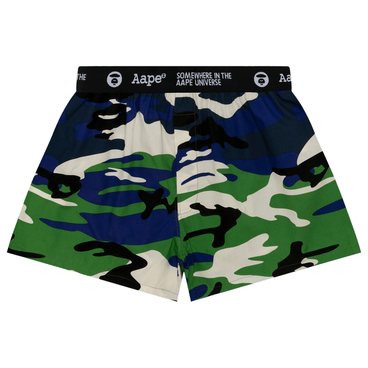 AAPE Camo Boxers "Green/Navy"