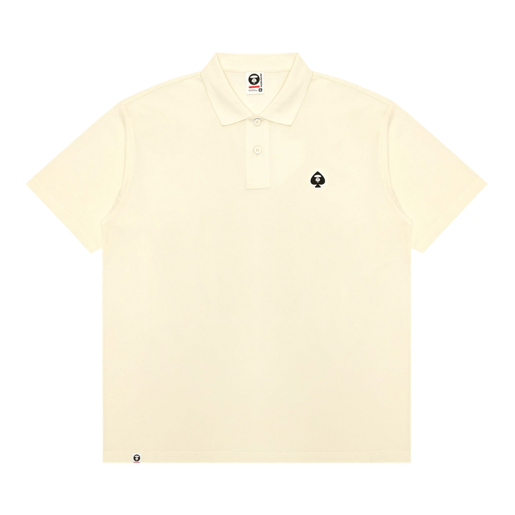 AAPE AAPENOW Spades Polo Tee "Ivory"