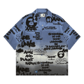 AAPE AAPEUNVS Unvs Graffiti-Print Short Sleeve Shirt "Grey/Purple"