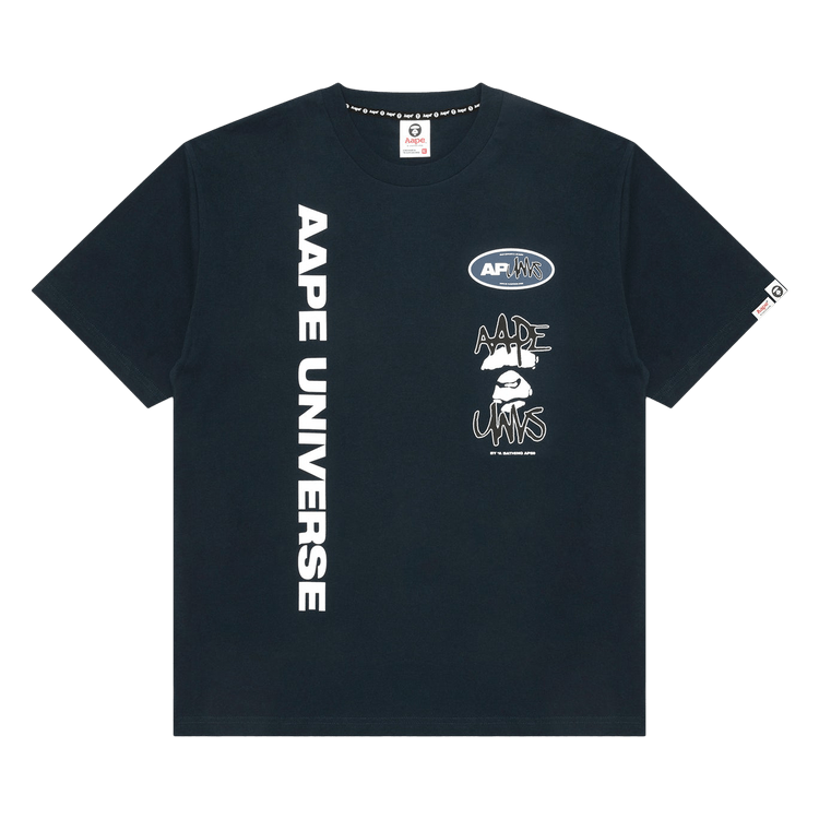 AAPE AAPEUNVS Unvs Logo Tee "Navy/Dark"