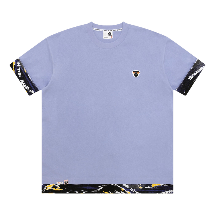 AAPE Moonface Logo Tee "Purple/Light"