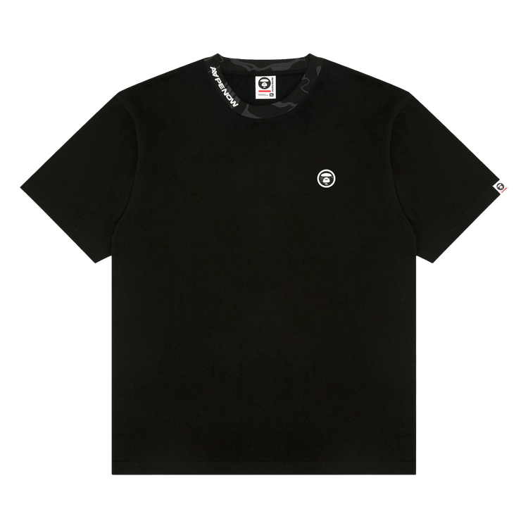AAPE AAPENOW Moonface Logo Tee "Black"
