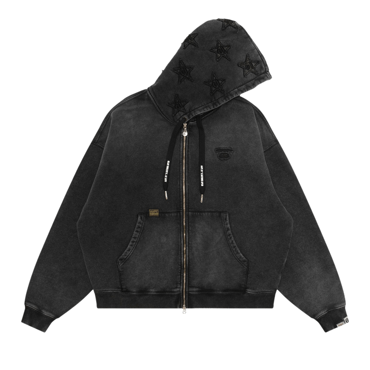 AAPE Moonface Zip-Up Hoodie "Grey"