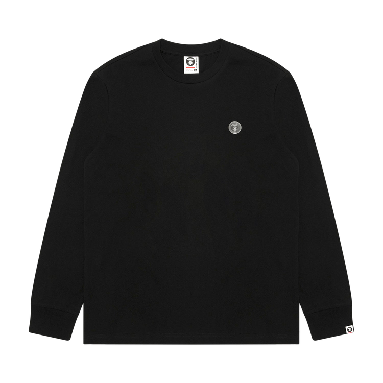 AAPE AAPENOW Moonface Long Sleeve Tee "Black"