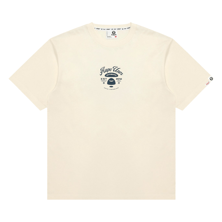 AAPE AAPEUNVS Unvs Graphic Tee "Ivory/White"