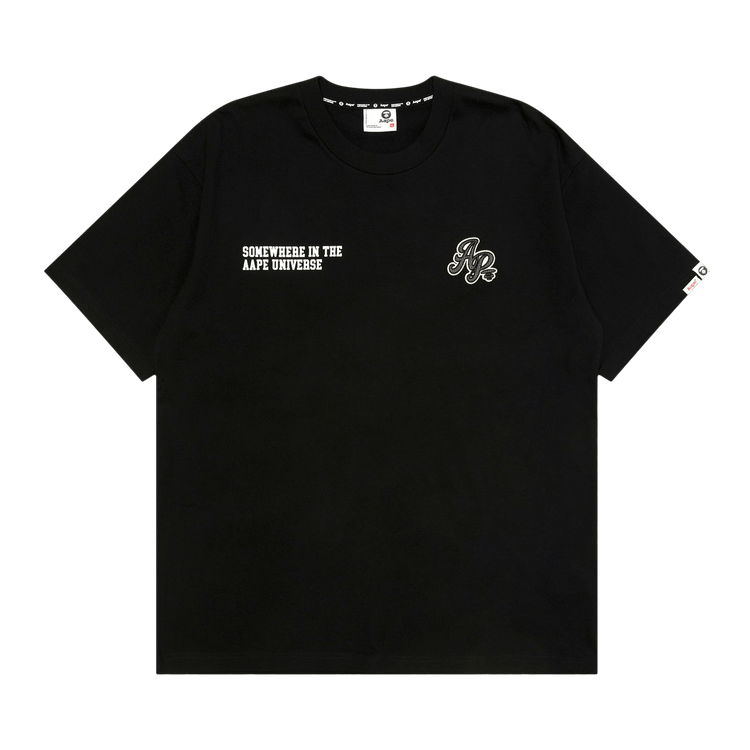 AAPE AAPEUNVS Unvs Logo Patch Tee "Black"