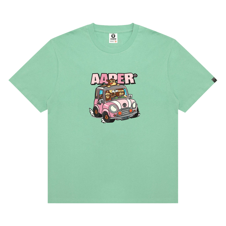 AAPE AAPER Graphic Tee "Green/Grey"