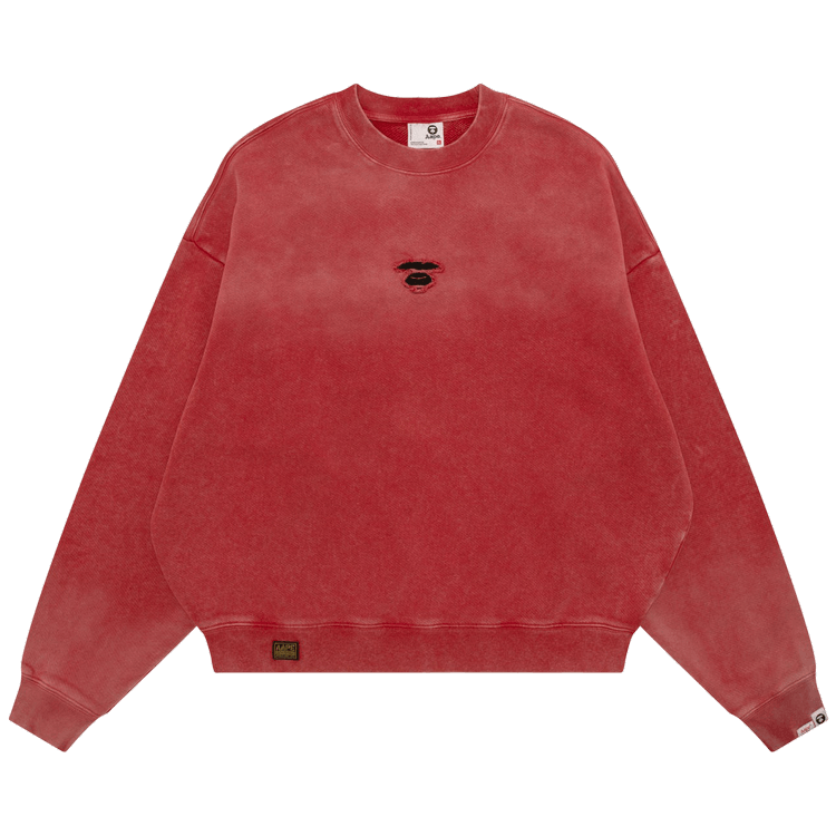 AAPE AAPEUNVS Unvs Crew Neck Sweatshirt "Red"