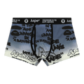 AAPE Graffiti Print Boxers "Grey/Purple"