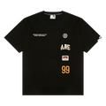 AAPE AAPEUNVS Unvs Multi-Logo Tee "Black"
