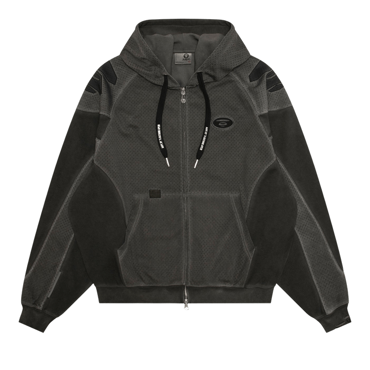 AAPE Moonface Zip-Up Hoodie "Black/Light"