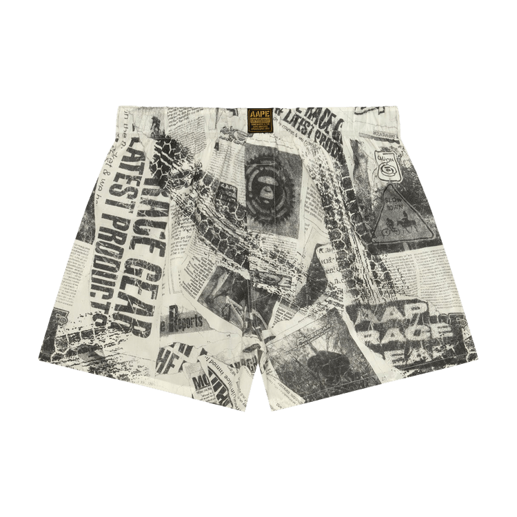 AAPE Printed Boxers "Ivory/White"