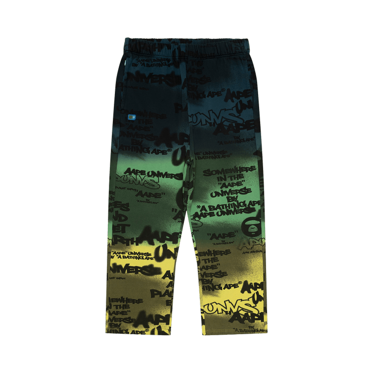 AAPE AAPEUNVS Unvs Graffiti Sweat Pants "Navy/Green"