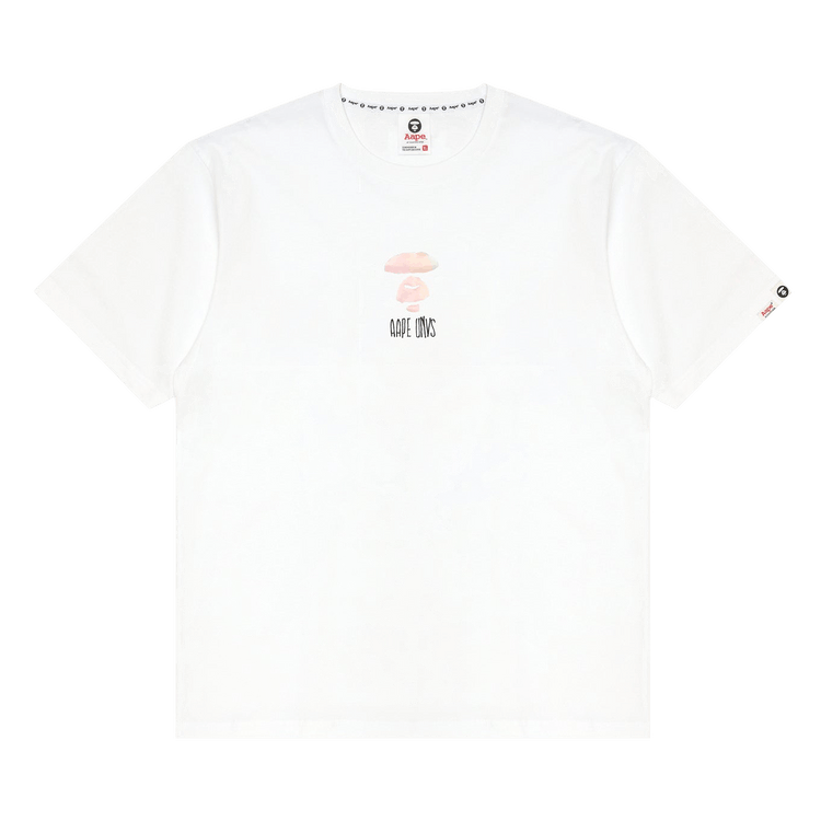 AAPE AAPEUNVS Unvs Graphic Tee "White"