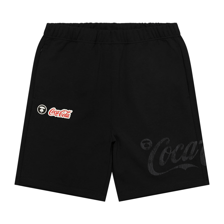 AAPE x Coca Cola Sweat Shorts "Black"