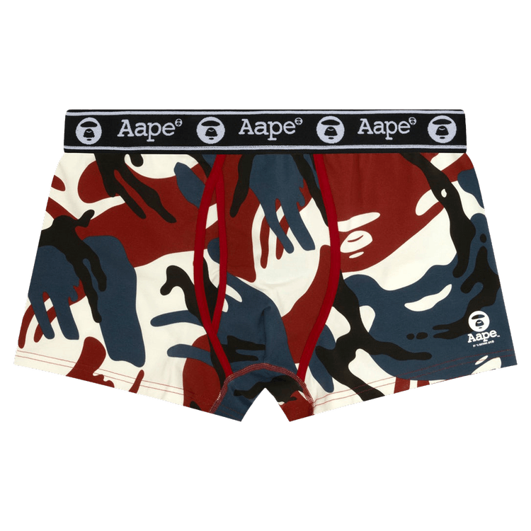 AAPE Camo Boxers "Red/Navy"