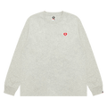 AAPE AAPENOW Heart Long Sleeve Tee "White/Heather"
