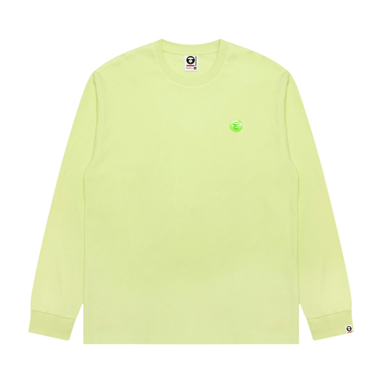 AAPE AAPENOW Moonface Long Sleeve Tee "Green/Light"