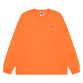 AAPE AAPENOW Heart Long Sleeve Tee "Orange"