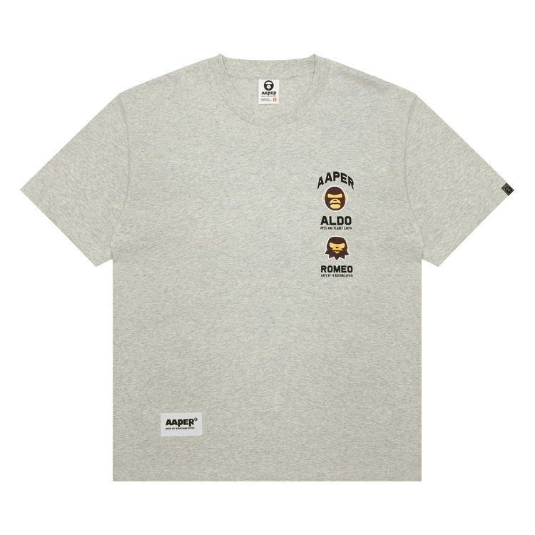 AAPE AAPER Graphic Tee "White/Heather"