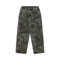 AAPE Moonface Printed Jeans "Blue/White"