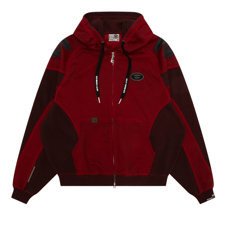 AAPE Moonface Zip-Up Hoodie "Red/Light"