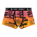 AAPE Graffiti Print Boxers "Pink/Orange"