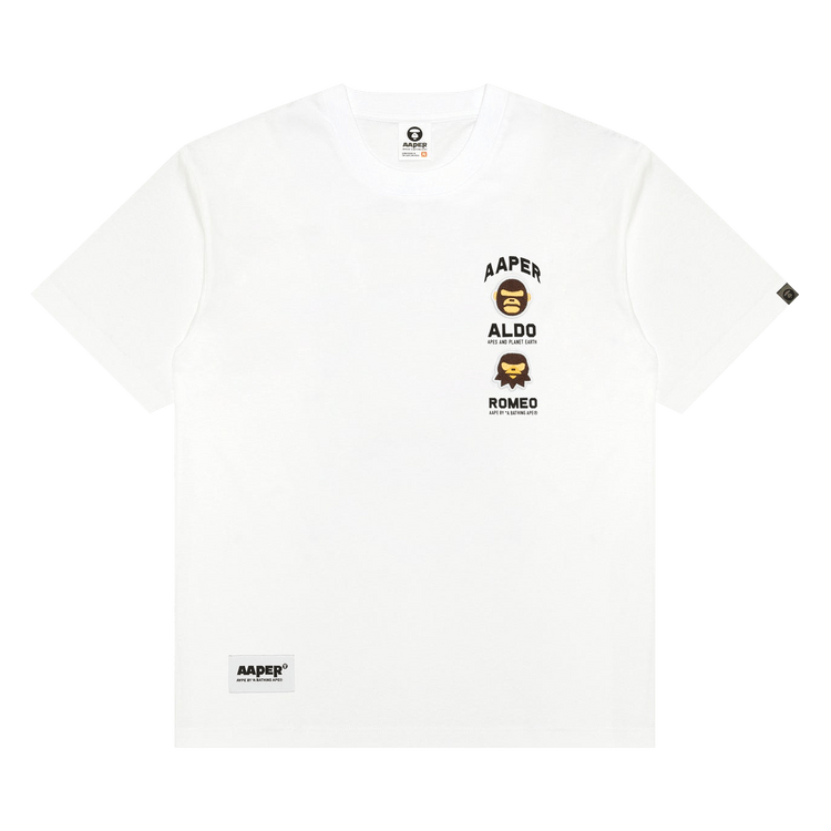 AAPE AAPER Graphic Tee "White"